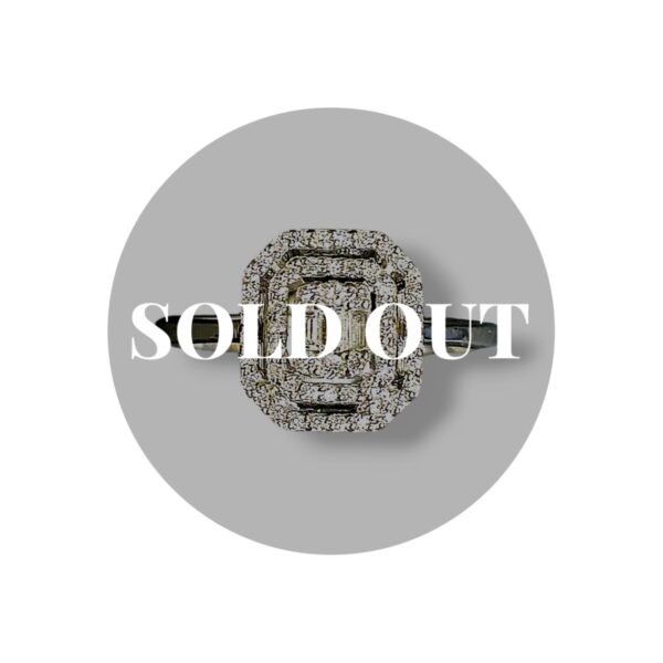 แหวนเพชรล้อม2ชั้นทรงBG <br>( A0330205 )